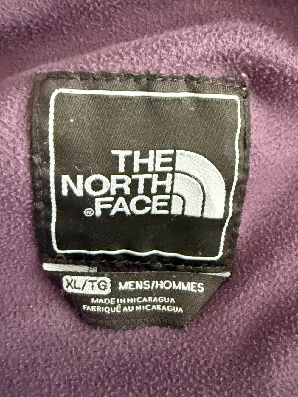 The North Face Apex Bionic Soft Shell Jacket Men's XL Gray Purple Fleece Lined